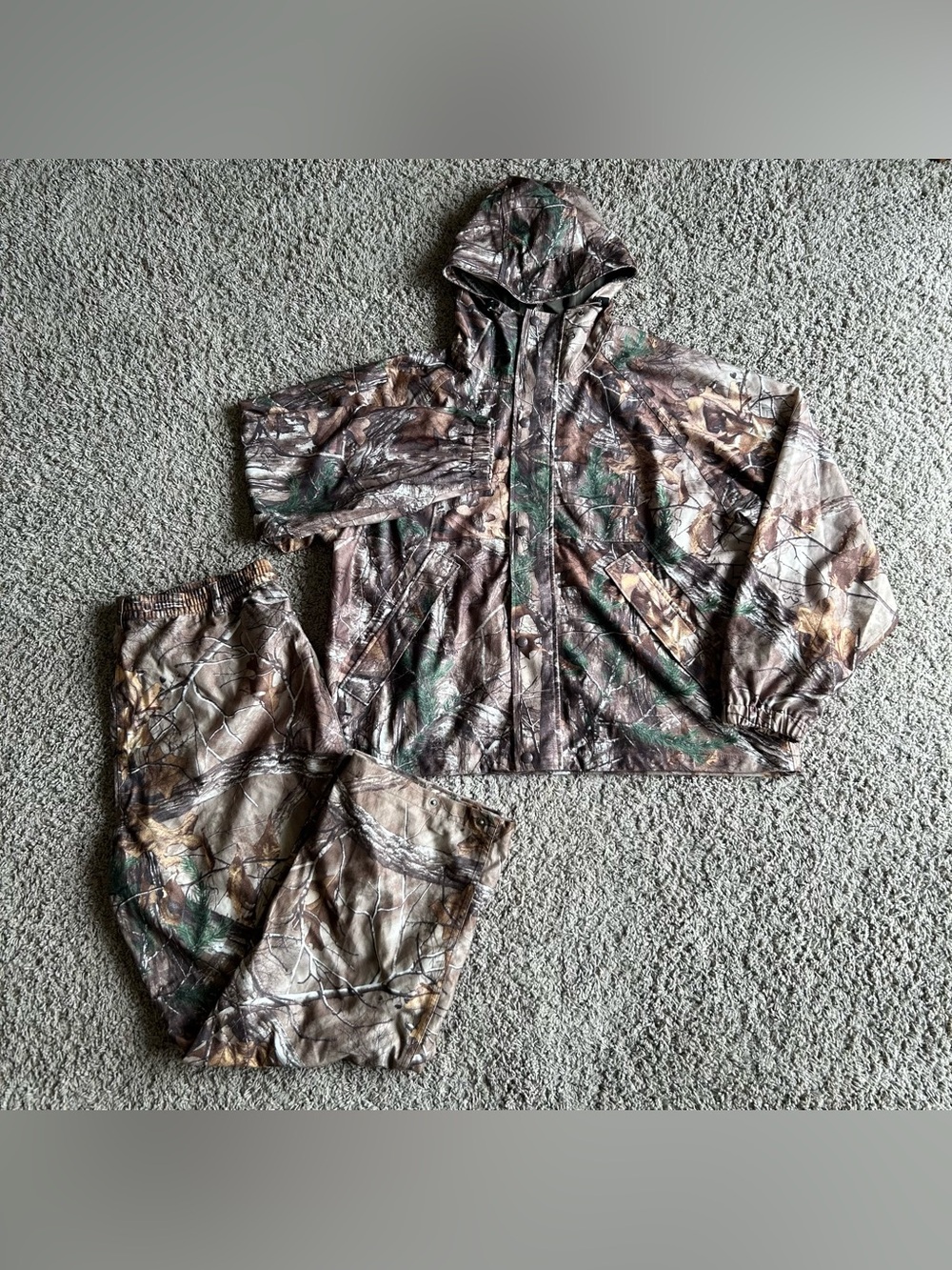 2 Pcs. Herter's Hunting Jacket & Pants(38x30) Mens XL Seclusion 3D Camo Realtree